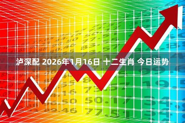 泸深配 2026年1月16日 十二生肖 今日运势